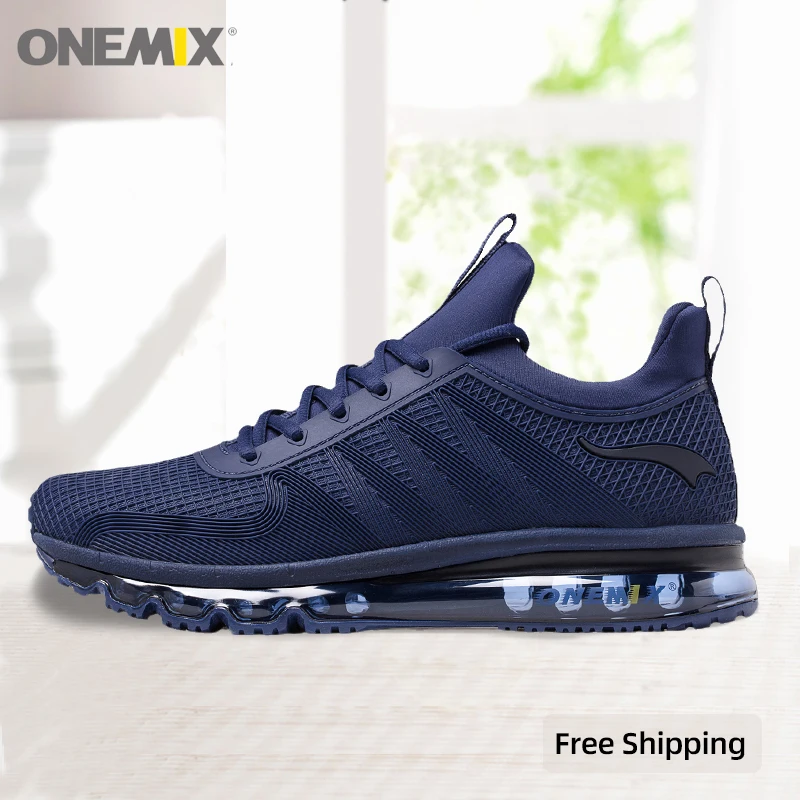 

Мужские кроссовки для бега ONEMIX, модная повседневная спортивная обувь с высоким верхом, кроссовки для бега на воздушной подушке, теннисные С...