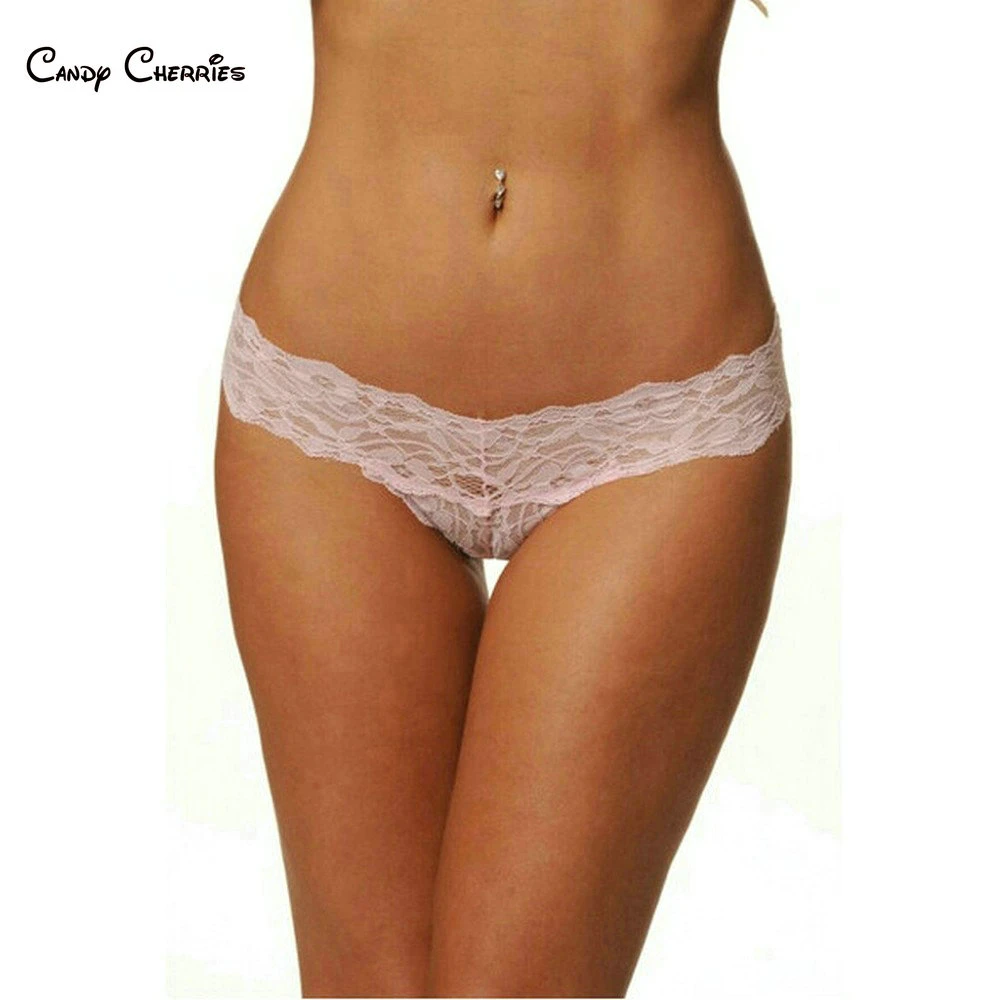 

Candy Cherries Kid Size Thong Supper Slin Women Sexy Knickers Lace Soft Micro G-Strings Low Rise XS Lady Underwear