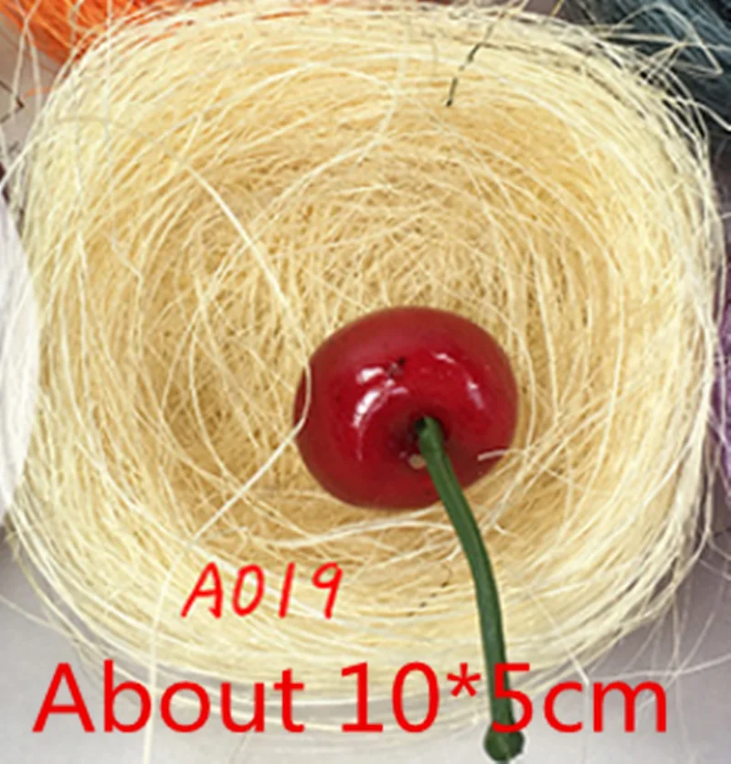 Искусственное гнездо пасхальные мини гнезда с цветной нитью для птиц конфет яиц