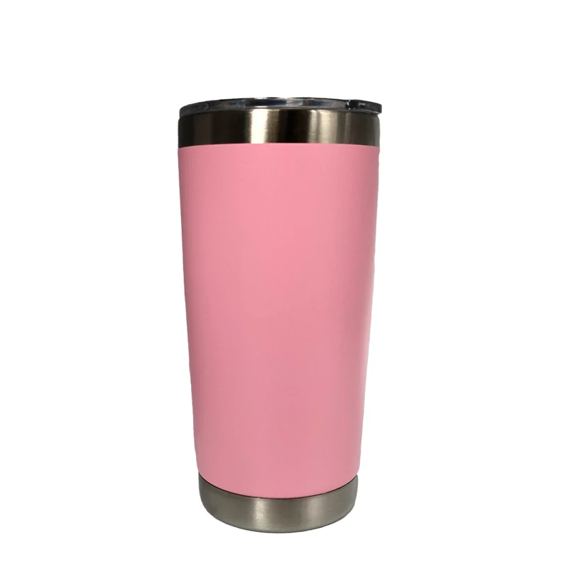 20 oz pink Персонализированная отделка любые логотипы имя подарок на день рождения тумблер дорожная кружка бутылка для воды Термос кофейные кружки - Цвет: 20 oz pink