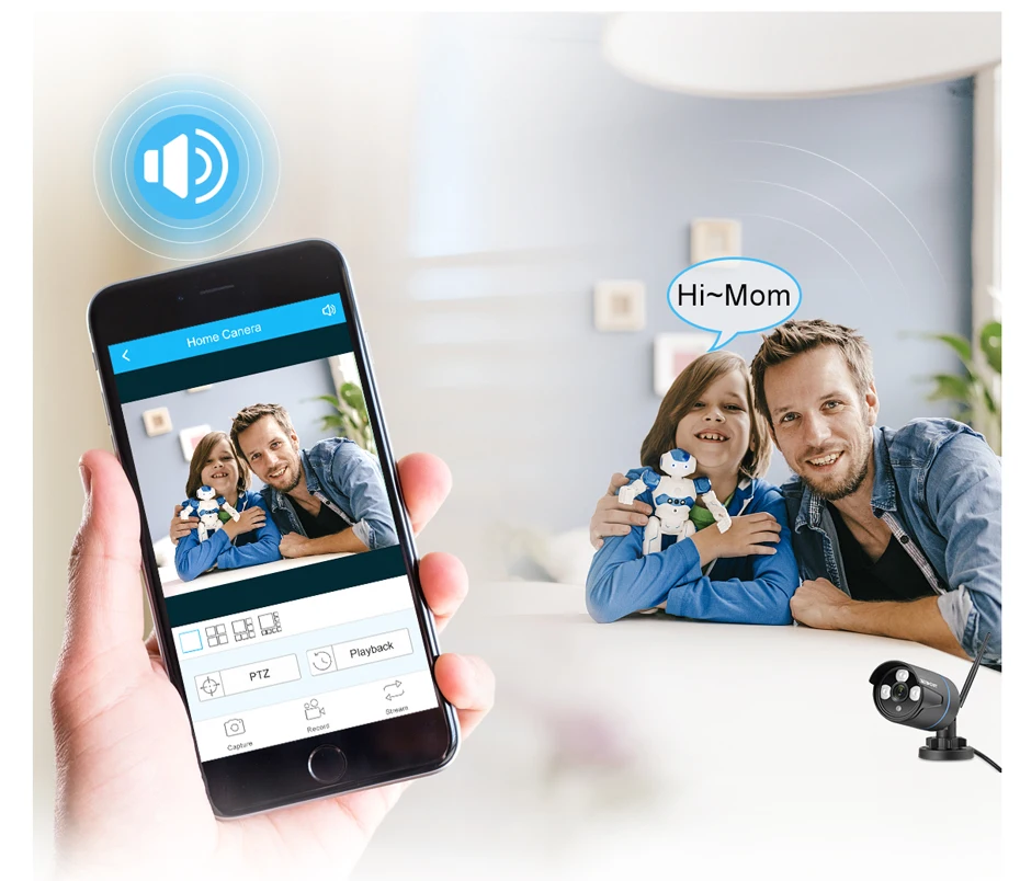 Techege 4CH CCTV система 1080P HD аудио беспроводной NVR комплект Открытый Ночное Видение безопасности IP камера wifi CCTV система Plug& Play