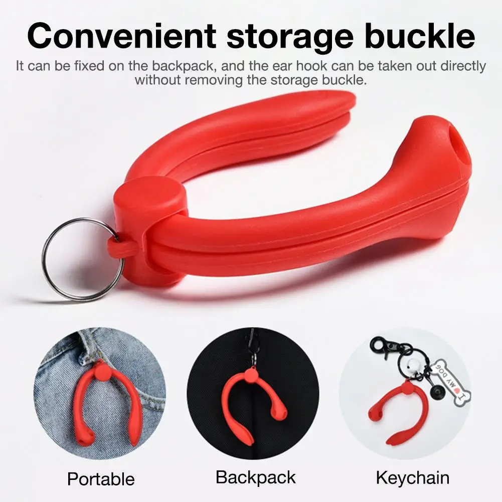 Крючки для ушей портативные с защитой от потери небольшой зажим совместимый AirPods