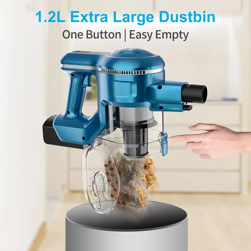 

Cordless Stick Vacuum Cleaner INSE S6 Brushless Motor 23Kpa 250W Lightweight Handheld for Carpet Hard Floor Car Pet Hair