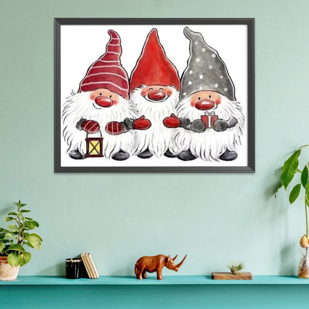 11CT Гоблин гном узор штампом Набор для вышивания крестиком хлопчатобумажная нить