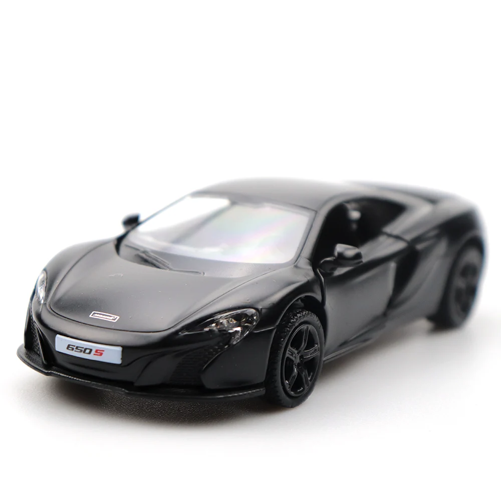 1/36 дверная модель mlaren 650 S, модель автомобиля черного цвета, высокая имитация литья под давлением, модель автомобиля, коллекция для подарков