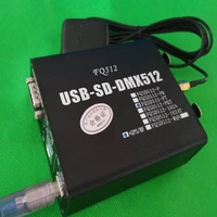 usb dmx1024 dimmer computer console sd card recording offline dmx512 to rs232485 serial port central control system