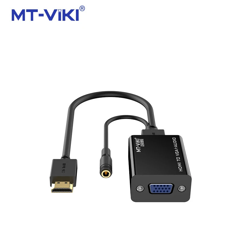 MT-VIKI HD HDMI-compatible To VGA Adapter 1080P Converter Cable For PC laptop TV box to projector display HDTV MT-M01