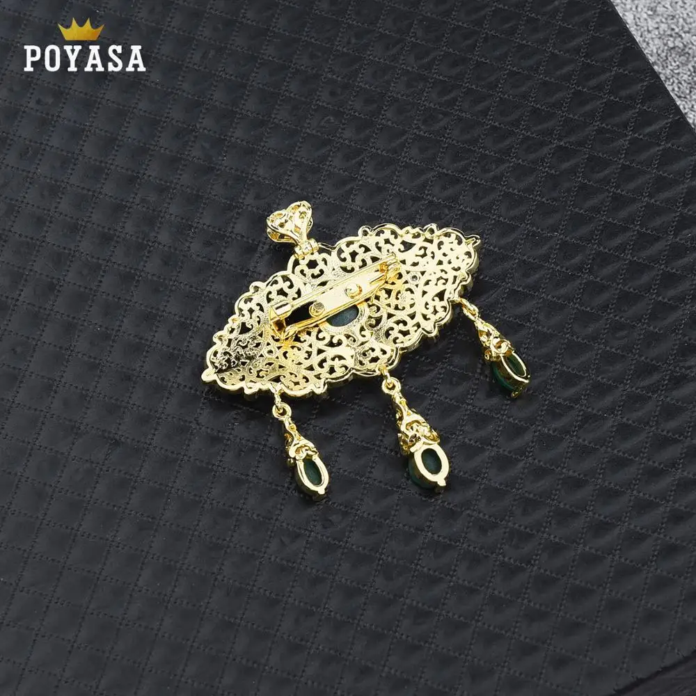 Красочные хрустальные броши для женщин и мужчин свадебвечерние вечеринка капля