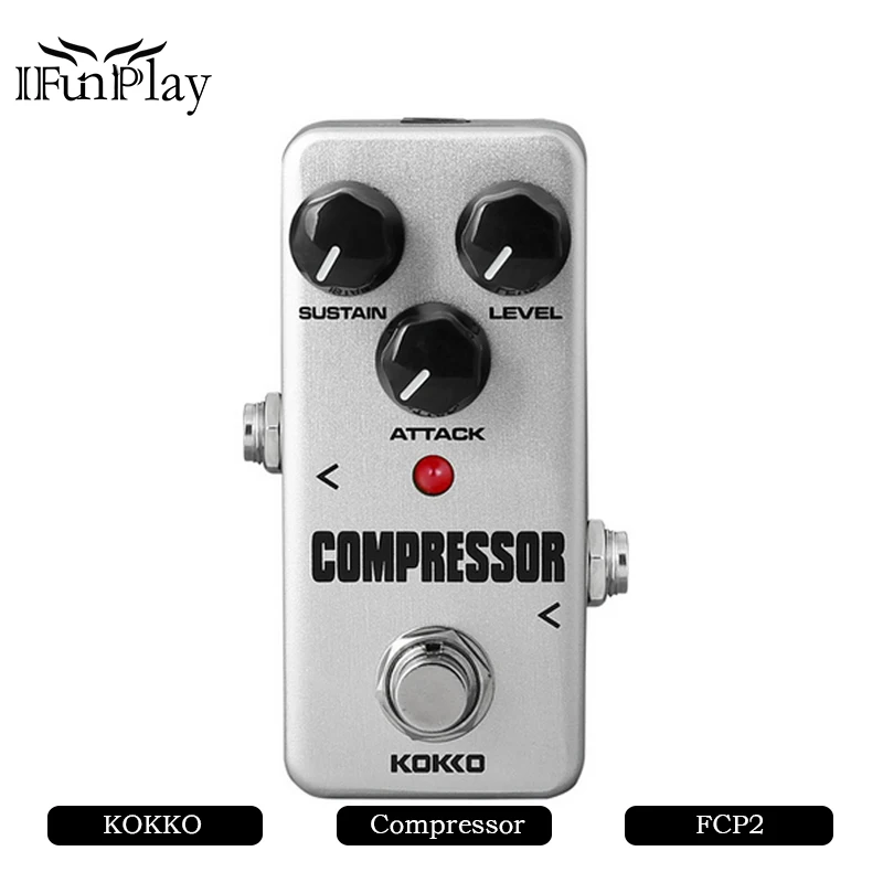 Мини-компрессор для гитары KOKKO FCP2 педаль бас-гитары Stompbox балансировка отключение
