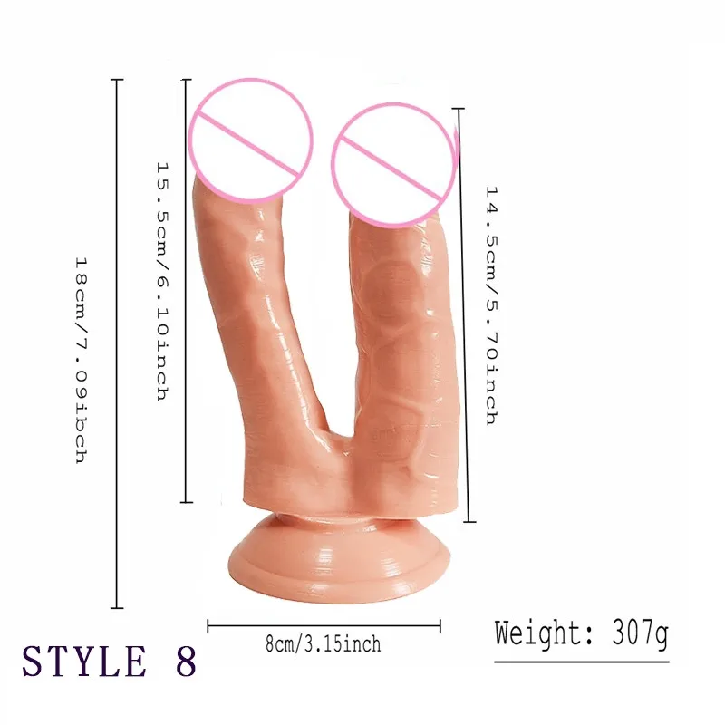 Большой анальный фаллоимитатор двойной фаллос для женщин Анальная пробка