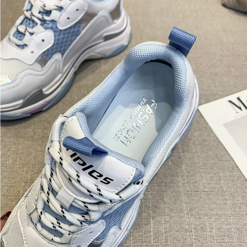 

Brand Sneakers Women Platform Shoes Fashion Breathable Thick Bottom Ladies Trainers Zapatillas De Mujer Chunky Sneakers Woman