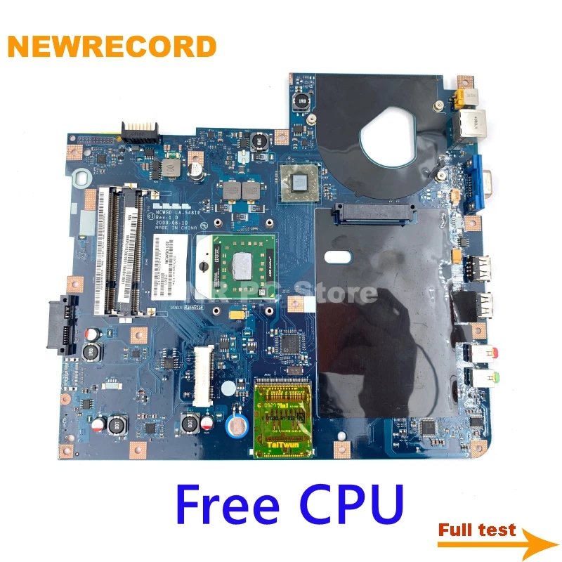NEWRECORD KAWG0 LA 4861P MBN3602001 для Acer aspire E625 5516 5517 5532 Материнская плата ноутбука Разъем S1