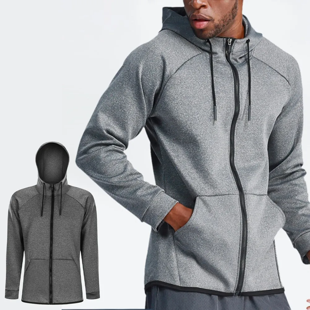 

Men Gym Fitness Coat Sports Clothes Runing Jogging Sport Wear Exercise Jacket Quick Dry Breathable Sports Leisure Autumn Winter