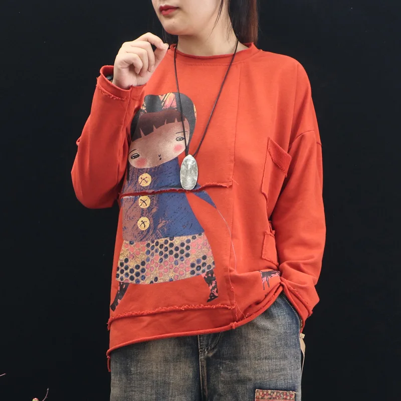 Женские лоскутные Футболки с круглым вырезом и длинным рукавом повседневные