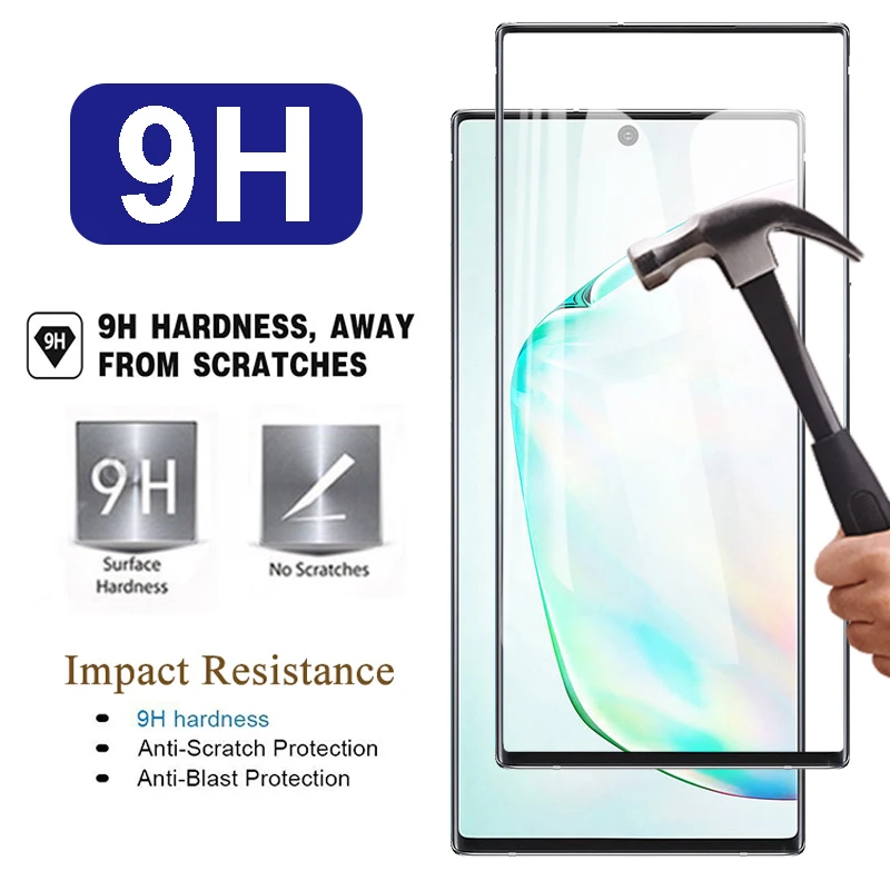 Защитное 3d стекло для samsung galaxy note 10 plus pro защитная пленка экрана note10 закаленное +