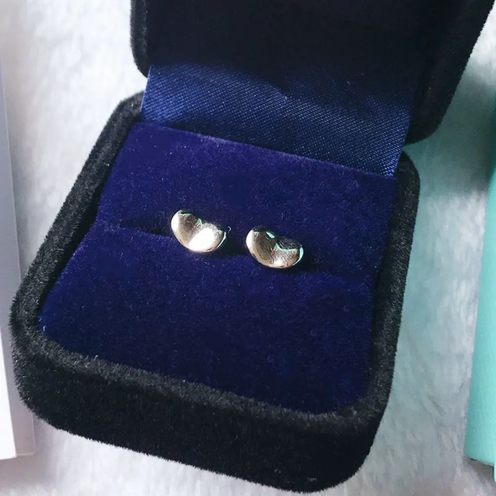 

AYBS Real 925 Earrings High Quality TIFN Original1:1logo "Bean" Earrings Woman