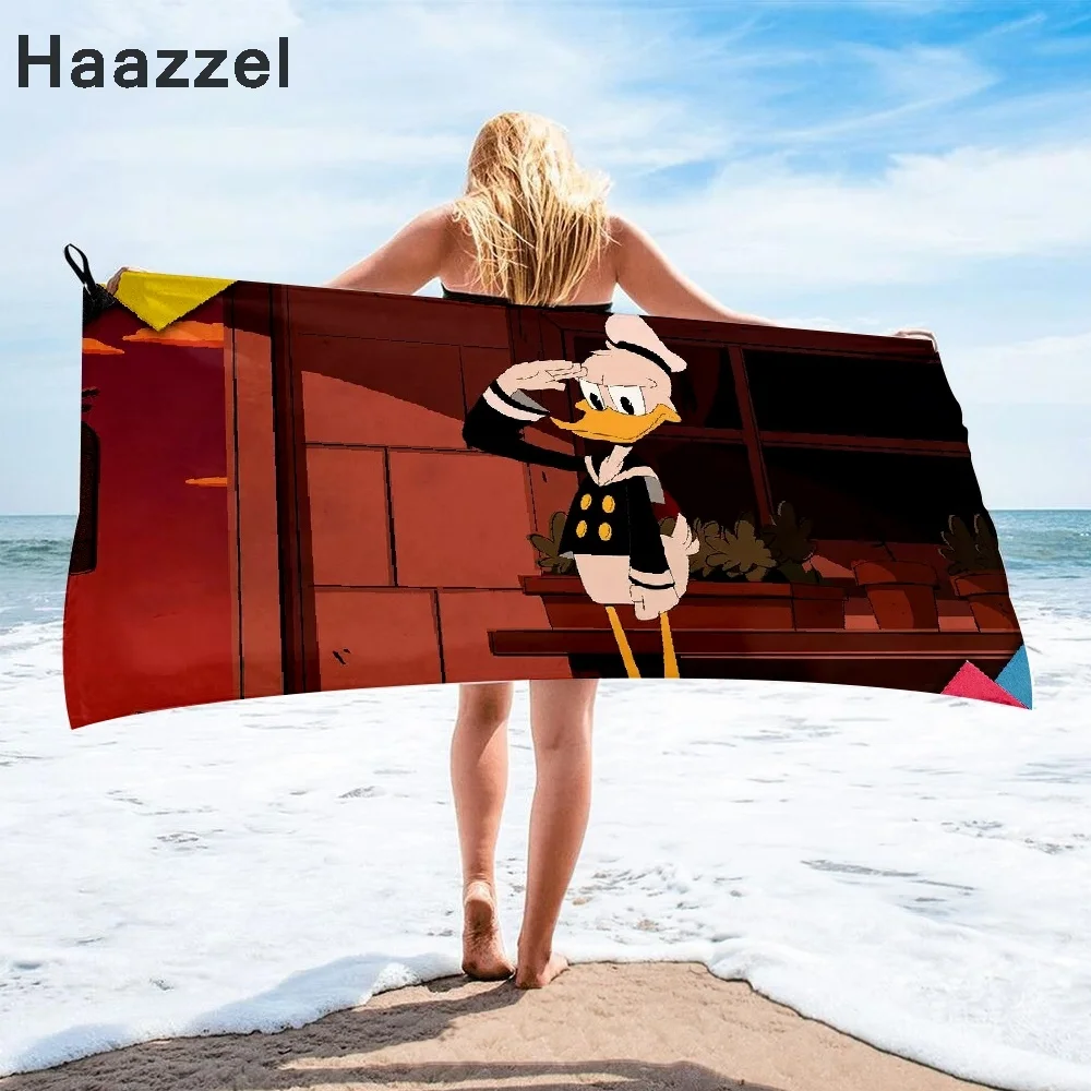 Банное полотенце из микрофибры с принтом Дональд | Спорт и развлечения