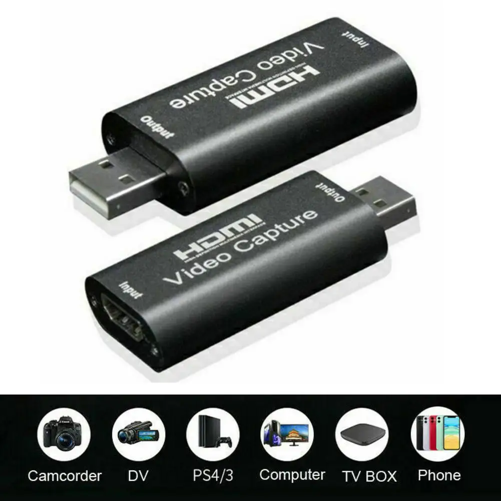 Карта видеозахвата USB 3 0 2 IOS/Type C HDMI коробка для PS4 игровая видеокамера HD камера