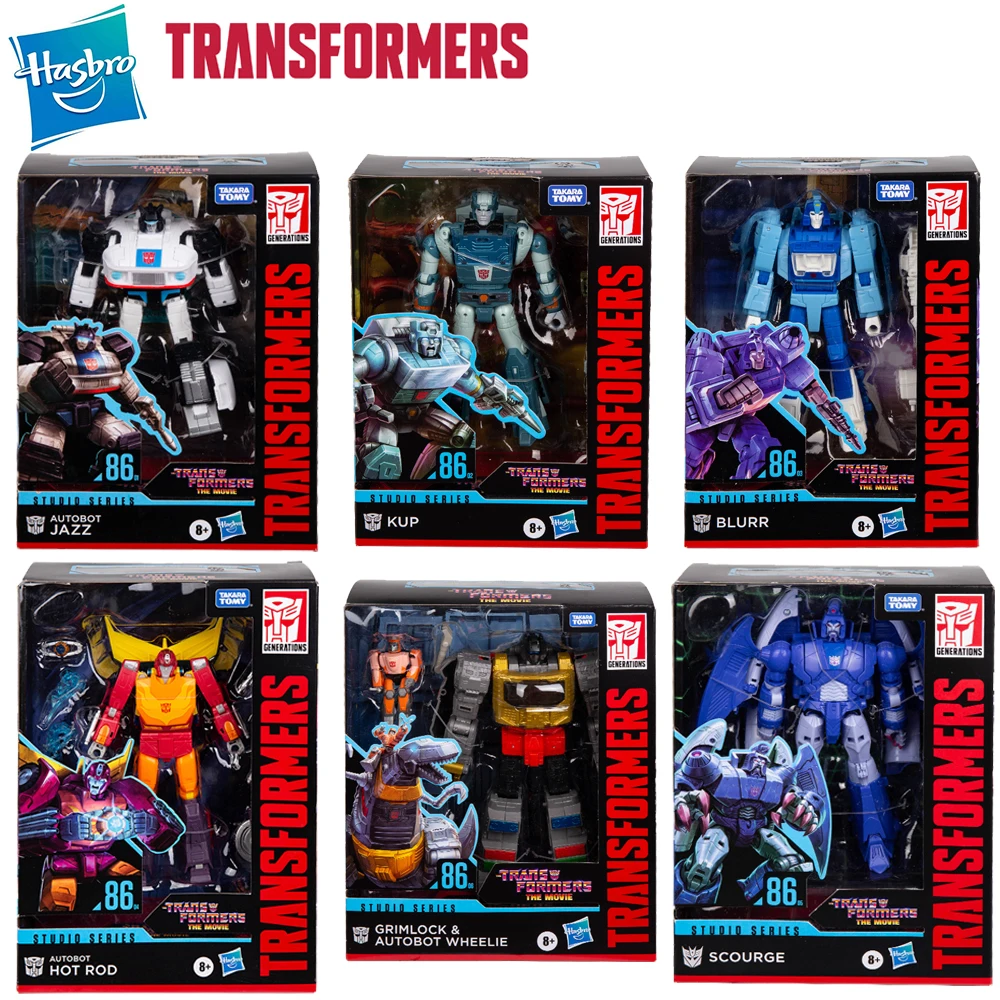 

Экшен-фигурка Hasbro, Трансформеры, серия SS86, жаропрочный чумной джаз, длинный стальной замок, декоративные роботы, игрушка в подарок