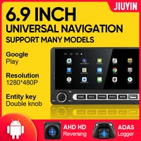 jiuyin android10 0 car multimedia video player 6 9 inch universal car radio gps navigation wifi player
