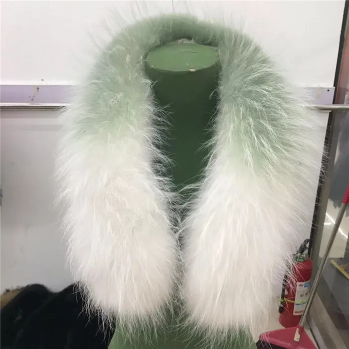 Шарф-накидка мужской зимний из натурального меха енота |