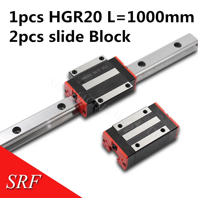 20 мм линейная направляющая HGR20 L = 1000 2 шт HGH20CA или HGW20CC блок каретки|Линейные