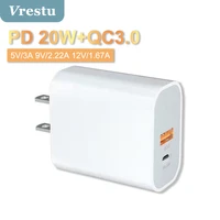 20w usb type c fast charger for iphone 13 12 mini quick charge 4 0 qc3 0 pd usb tape c high power travel wall charger eu adapter