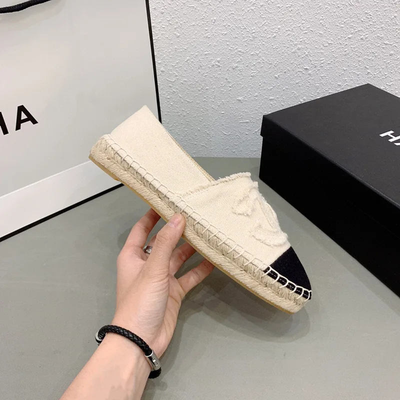 

New fisherman shoes fashion leather flat shoes Classic brand designer women's shoes Spring and Autumn canvas shoes casual shoes