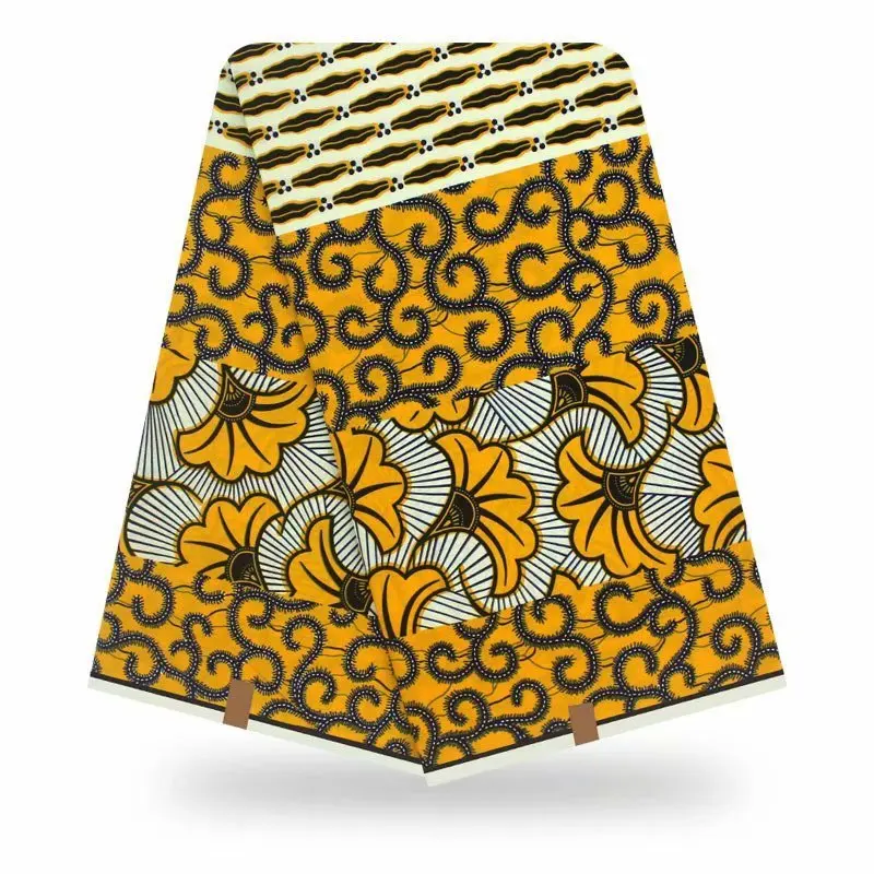 Африканская искусственная ткань африканская вощеная с принтом 100% хлопок