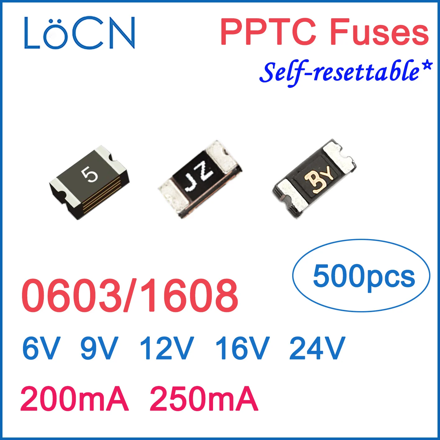 

Предохранители PPTC 0603 1608 200mA 250mA 0.2A 0.25A 6V 9V 12V 16V 24V SMD самостоятельно сбрасываемый ptc Сделано в Китае высокого качества LoCN 500 шт