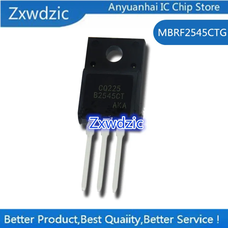

10pcs 100% new imported original MBRF2545CTG MBRF2545 B2545G TO-220 Schottky diode 45V 25A