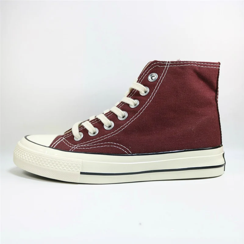 

New High Adult Canvas Shoes Man And Woman Fashion Casula Breathable Wear-resistant Non-slip Couple Young Teenager Shoes