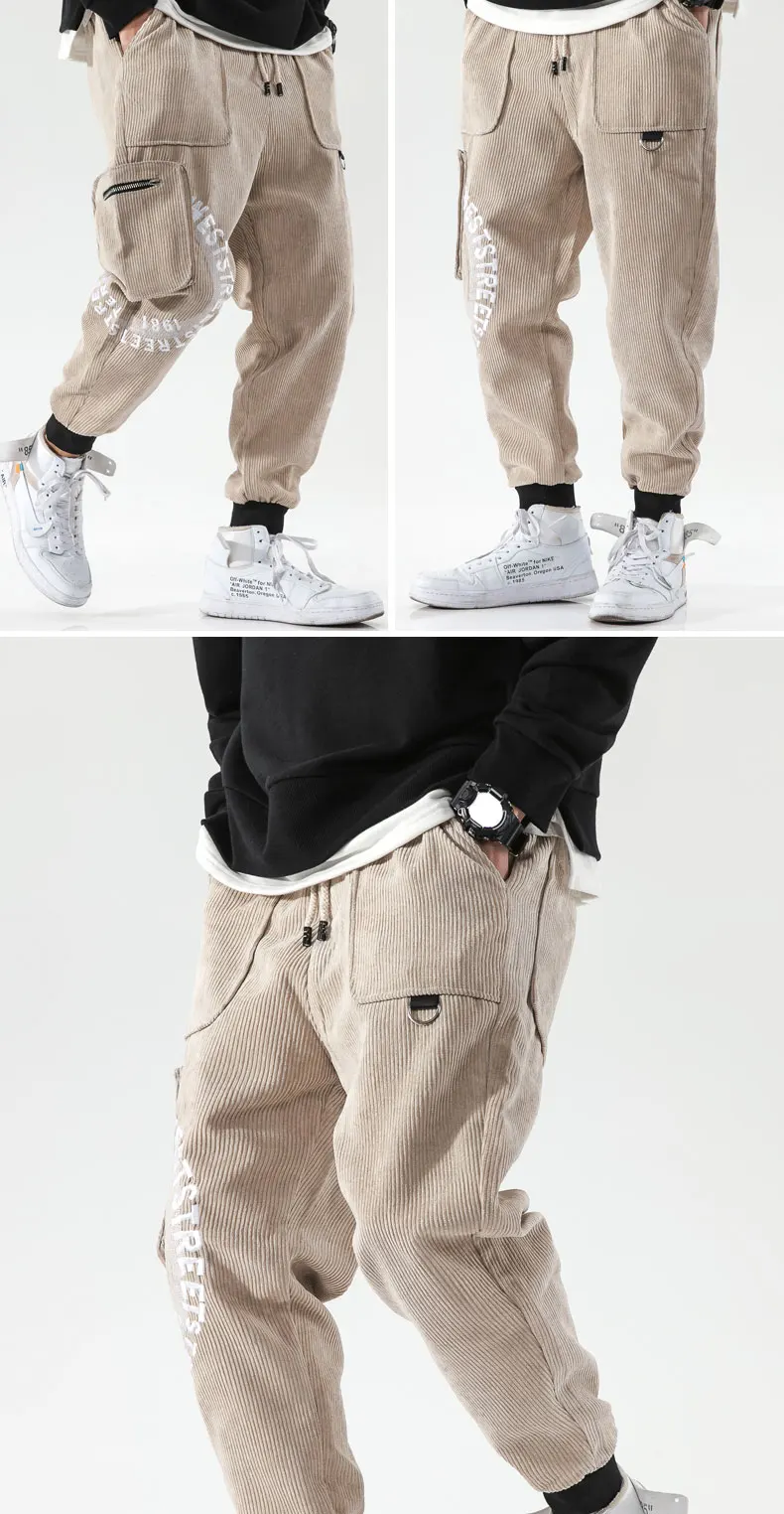 VODOF мужские повседневные удобные шаровары свободные Homme Jogger брюки на шнурке мужские брюки плюс размер брюки в китайском стиле