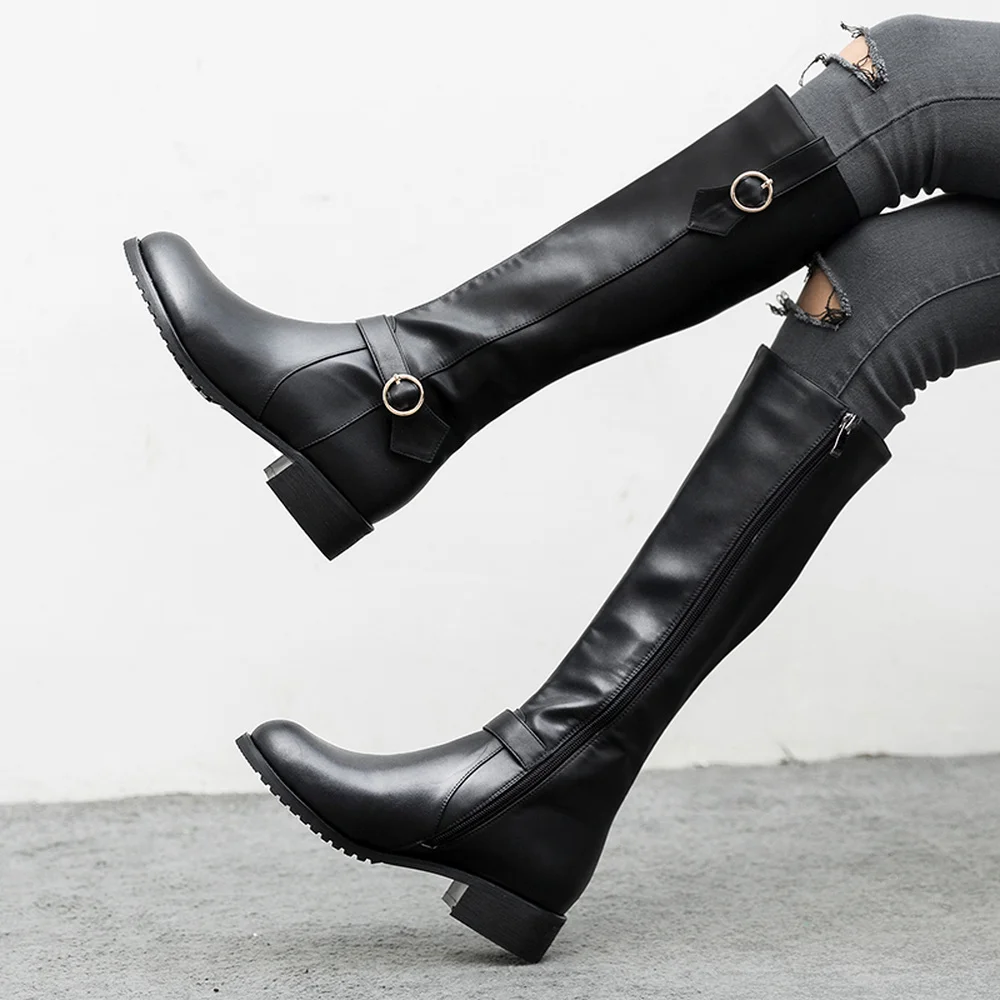 

SKLFGXZY 2020 New design Genuine leather Women boots The knee boots warm European classic knight boots Women shoes