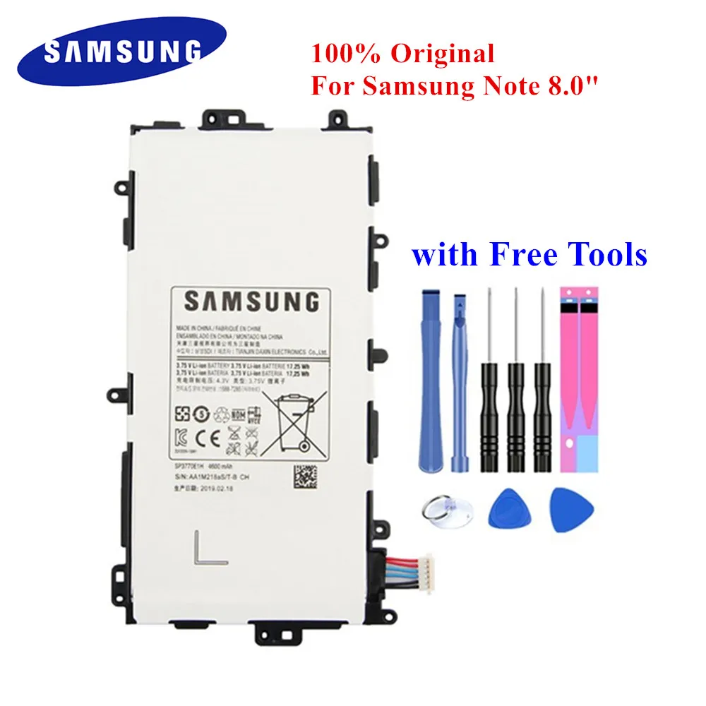 Планшет батарея SP3770E1H для samsung Galaxy Note 8,0 GT-N5100 N5110 N5120 4600 мАч реальная емкость ПК Akku+ Инструменты