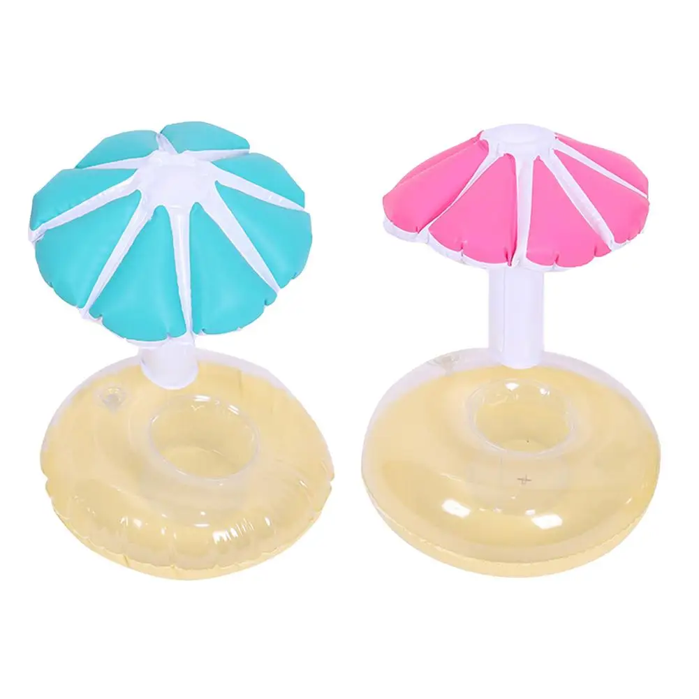 

Mini Floating Cup Inflatable Small Umbrella Drinks Cup Holder Pool Floats Bar Coasters Floatation Devices Toy Drink Holder