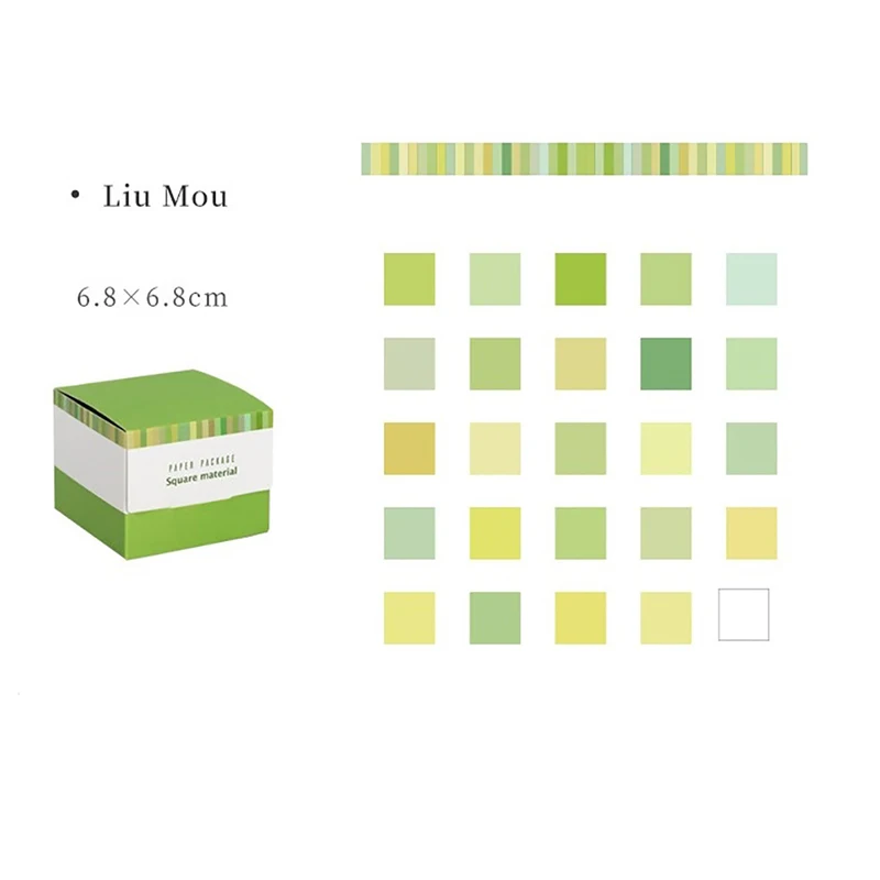 

120 pieces movie series Memo Pad Creative Solid color Journal Material paper School Supplies no stickiness