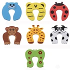 Мягкий Поролоновый зажим для двери, животное, заглушка для двери для безопасности детей, защита для дома, кухни, спальни