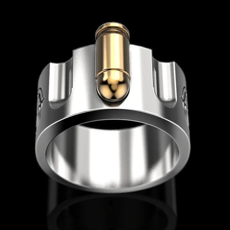 

Self Defense Ring Personal Defense Weapons Men Women Survival Protection Finger Ring Safety Tool Titanium Steel