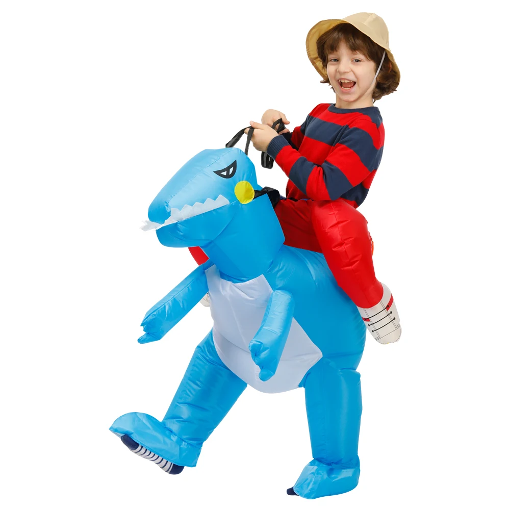 

Inflatable Dinosaur Costume for Kids Halloween Blow Up Costume Dinosaur Rider Costume T Rex Inflatable Costume Kids