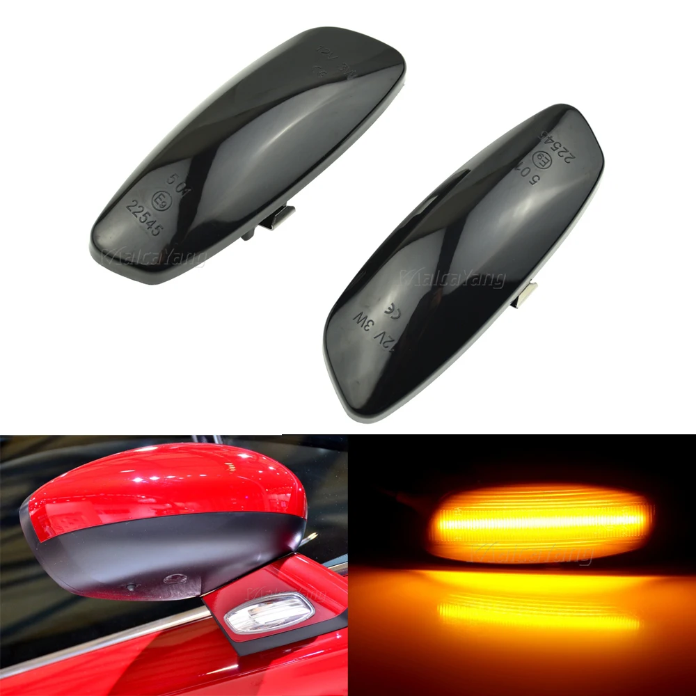 

2Pcs Dynamic LED Side Marker Lights High Quality 12V Flowing Turn Signal Light For Citroen C3 C4 C5 DS3 DS4 for Peugeot 207 308