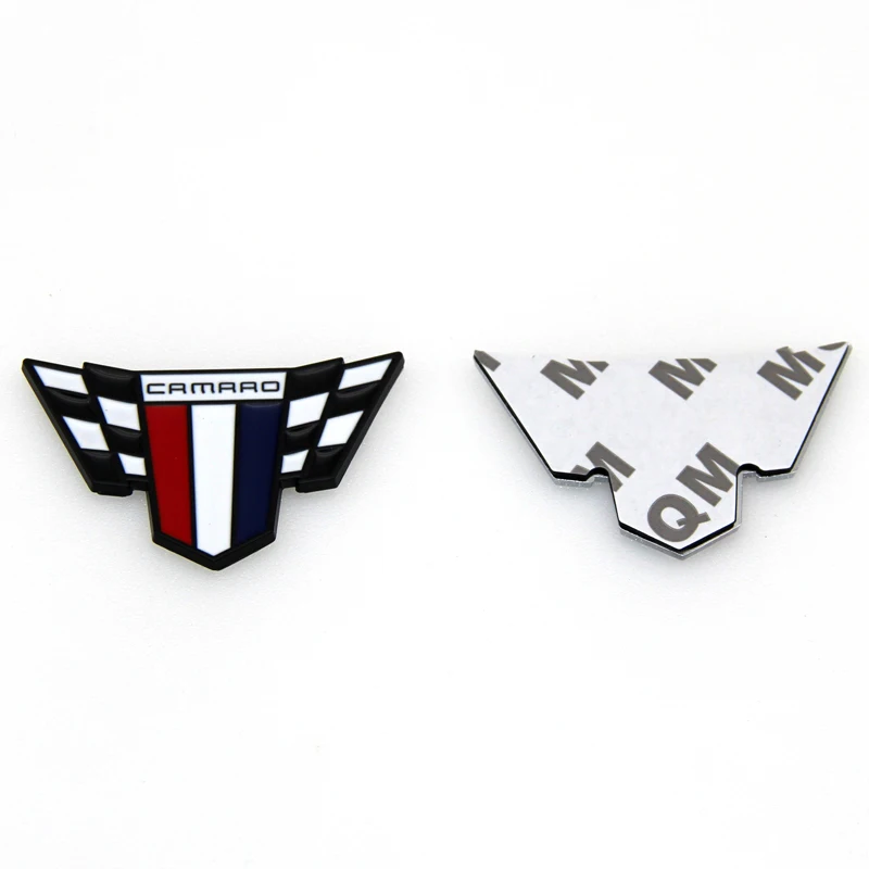 1x 3D хромированные наклейки для крыльев Camaro флаг левого и правого крыла Chevy RS SS ZL1