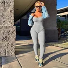 Летний женский сексуальный комбинезон, уличная одежда, облегающий спортивный однотонный трикотажный комбинезон без рукавов, комбинезон, комбинезон для женщин