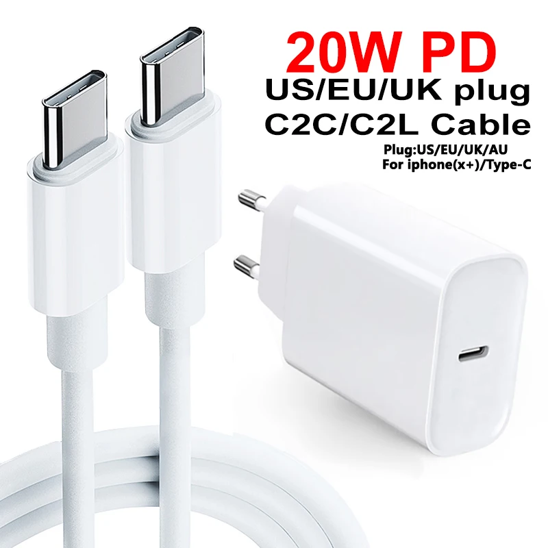 Кабель PD USB Type-C на type-c для iPhone 12 Mini Pro Max 20 Вт кабель быстрой зарядки и передачи