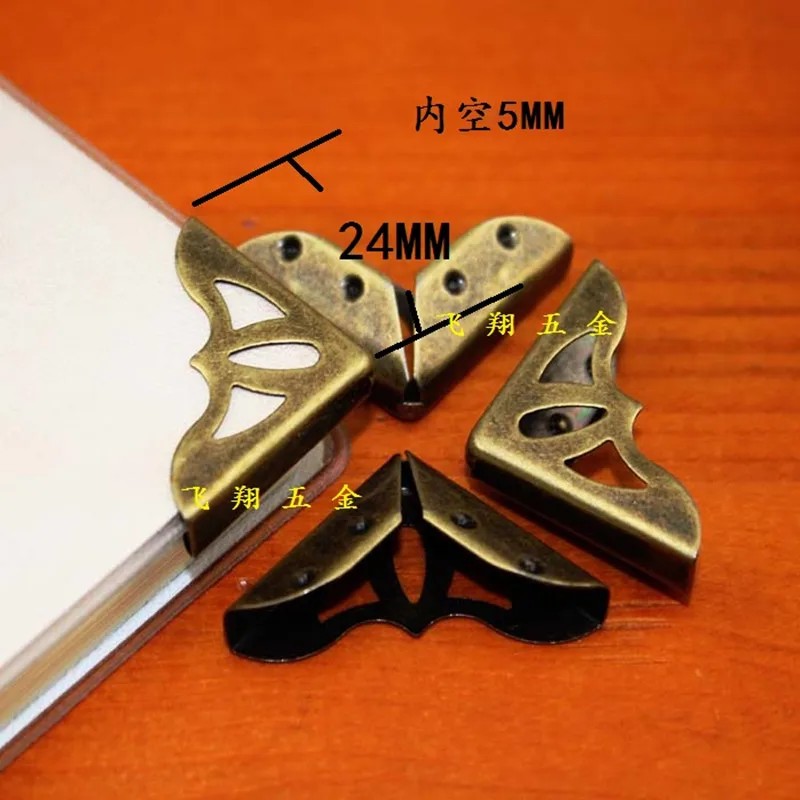 100 шт. уголки для книг 24 мм античный блокнот угловая шея цветные страницы в углу