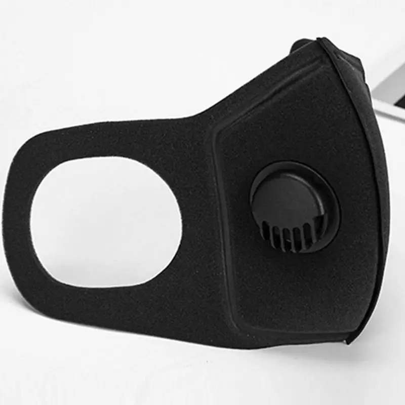 Пылезащитная маска унисекс из губки PM2.5 для половинного рта с дыхательным