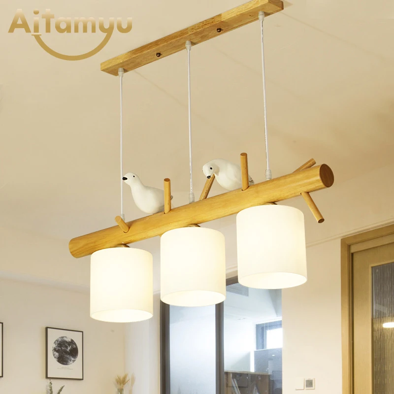Скандинавские подвесные светильники Птица деко luminaria Pendente Современная винтажная