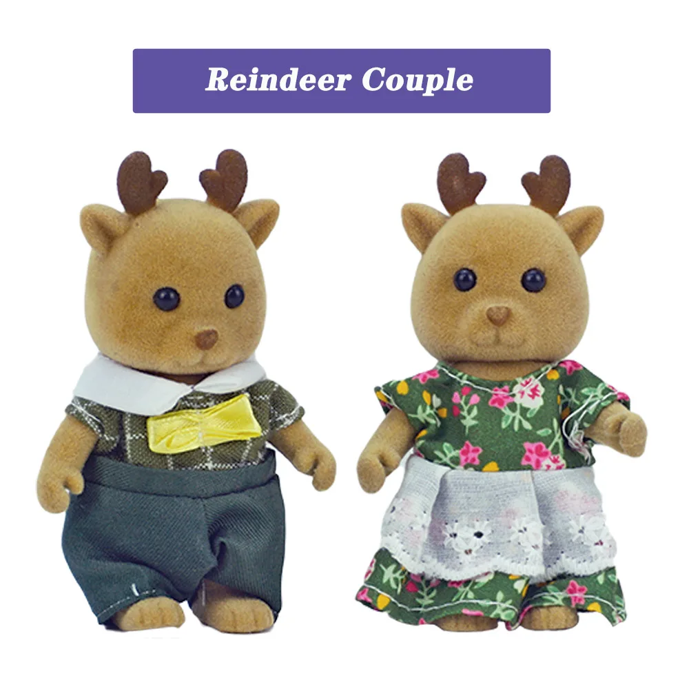 Новинка мебель для кукольного домика с оленями семьи Forest 1:12 Миниатюрные