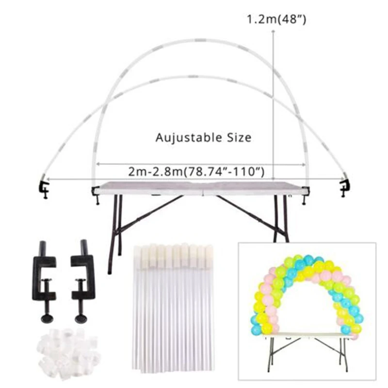 New-Large Balloon Arch Set Column Stand Base Frame Kit Birthday Wedding Party Decor | Дом и сад