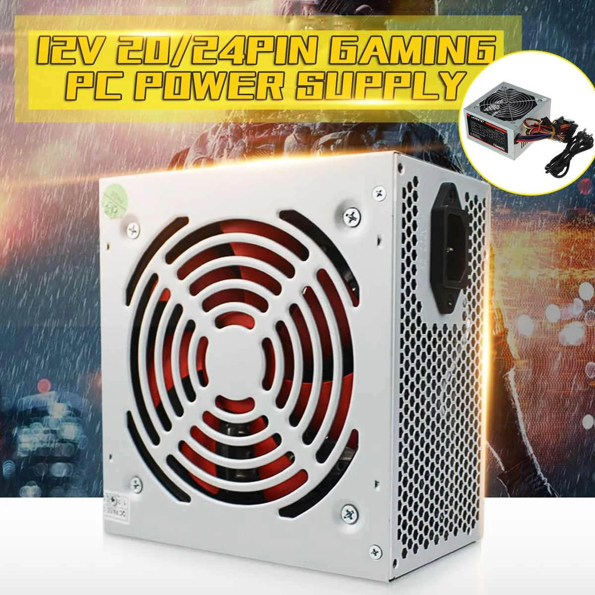 Блок питания с пассивным PFC тихим вентилятором макс. 550 Вт ATX 20/24 контакта 12 В 2 0 ПК